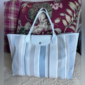 Rare Longchamp canvas tote